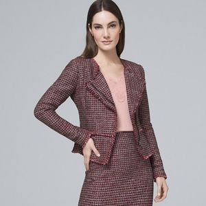 WHBM Pink Tweed Blazer (NWT)
